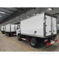 ส่งออกเครื่องยนต์ดีเซล Dongfeng 5T รถบรรทุกตู้เย็น